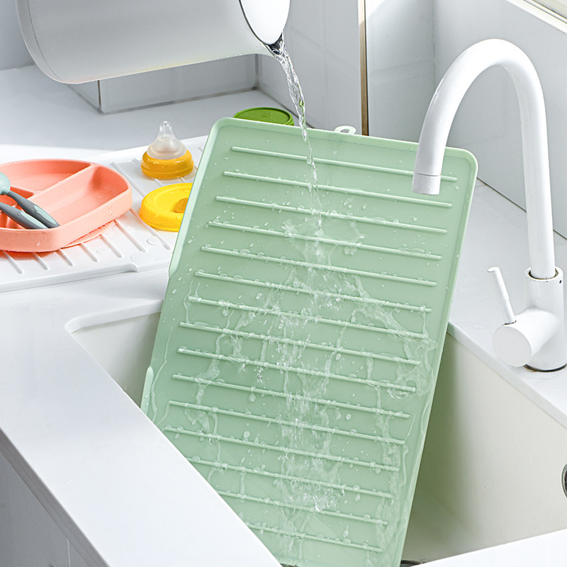 asvel 日本抗菌沥水板厨房家用碗碟架水杯餐具杯子水槽边沥水托盘,厨房/烹饪用具,厨房置物架/置物柜/角架,淘宝优惠券,粉丝福利购,淘宝优惠卷
