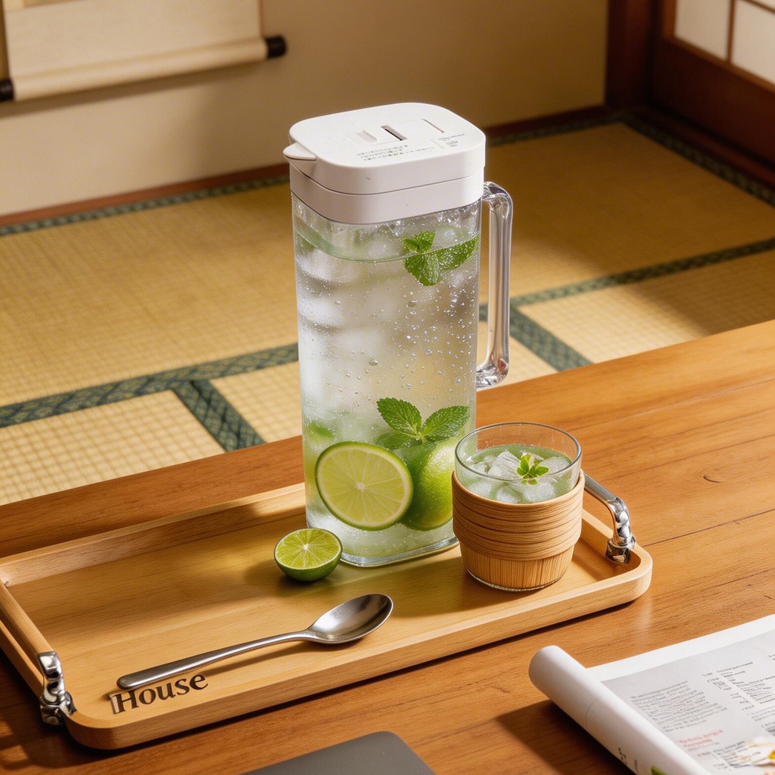 日本asvel 冷水壶冷泡茶壶冰箱冰水壶耐热家用塑料大容量密封不漏