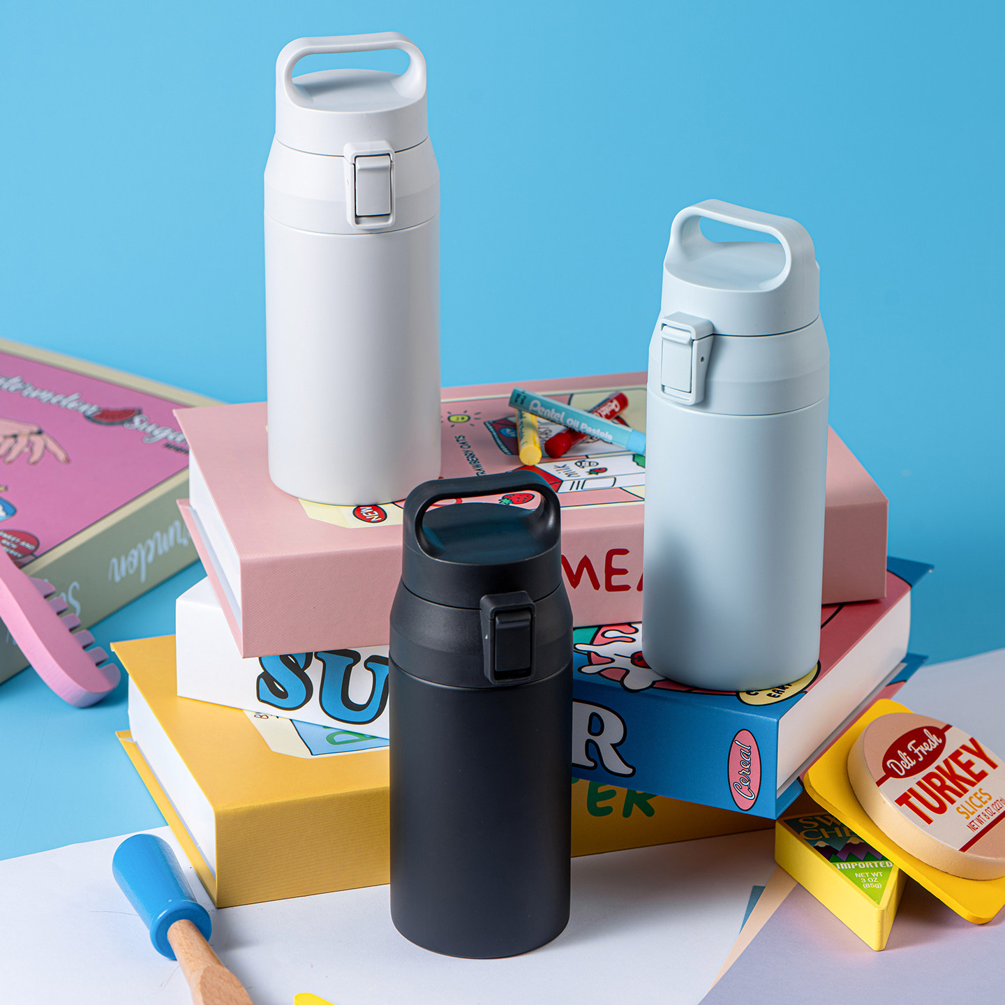 日本ASVEL 超轻儿童保温杯幼儿园上学弹扣水杯小巧轻盈随行杯防烫,餐饮具,保冷/保温杯,淘宝优惠券,粉丝福利购,淘宝优惠卷