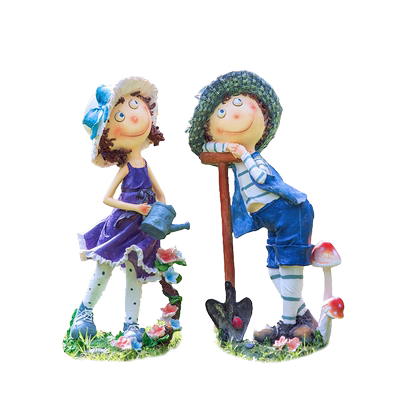 花园装饰别墅院子卡通人物摆件