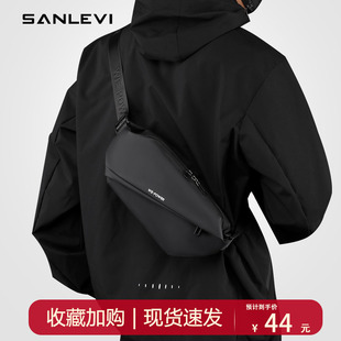 斜挎包男款小号高级感通勤2026新款夏季大学生防水潮流胸包单肩包