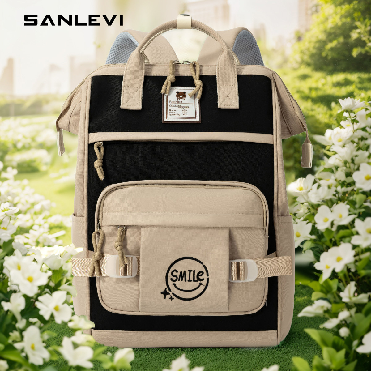 设计双肩包女大学生背包高中生电脑包登山包高级感书包小众初中生