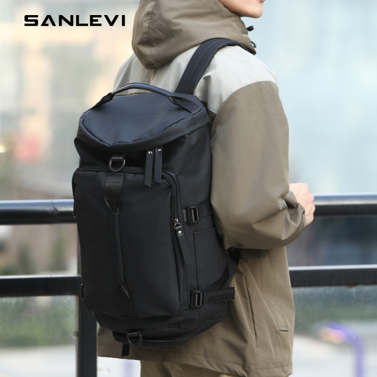 圣利威双肩包时尚百搭通勤