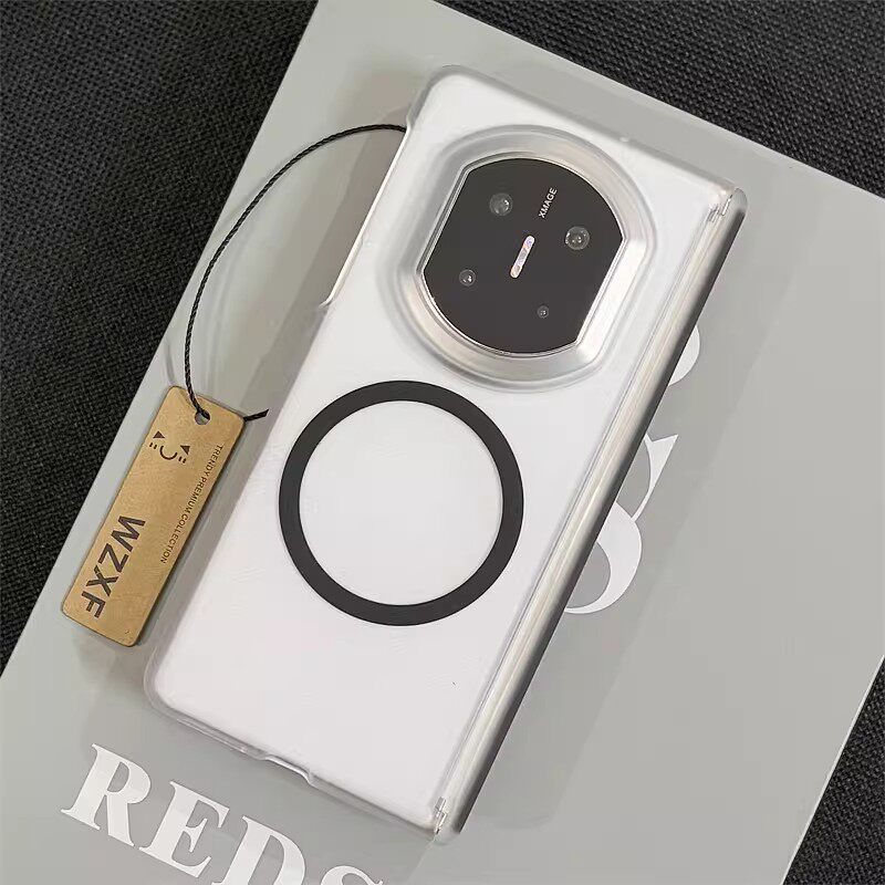 适用于华为matex7典藏版手机壳透明冰雾超薄磨砂超薄无线磁吸充电新款x6折叠屏铰链中轴全包防摔x5高档保护套