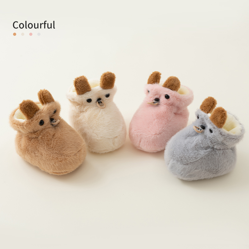 宝宝袜子冬季加绒加厚保暖婴儿地板袜防滑男女童袜套学步早教鞋袜