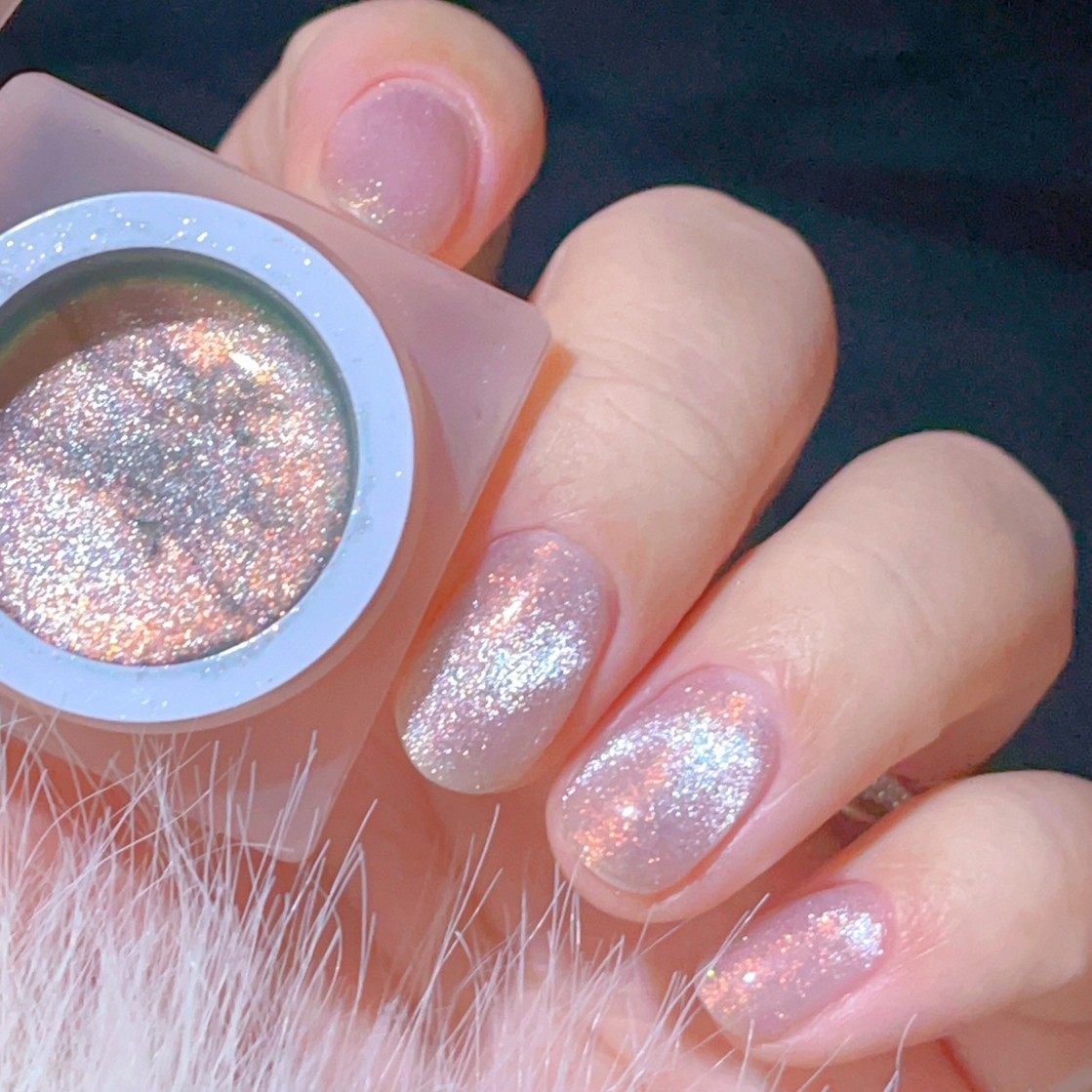 美甲店专用偏光猫眼胶透明底碎钻猫眼胶彩虹色雪梨碎碎冰甲油胶,彩妆/香水/美妆工具,甲油胶,淘宝优惠券,粉丝福利购,淘宝优惠卷