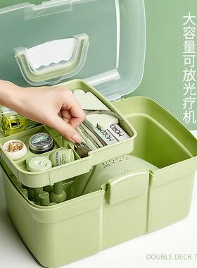 美甲工具箱收纳大容量收纳箱便携多层手提式收纳盒大号整理收纳包