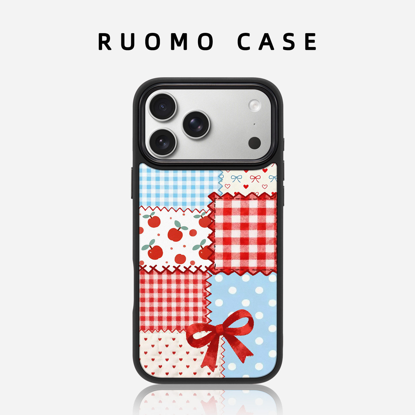 若墨适用苹果17promax手机壳iphone16Pro新款女15磨砂磁吸带挂绳高级感原创14时尚格纹13春天好看独特外壳