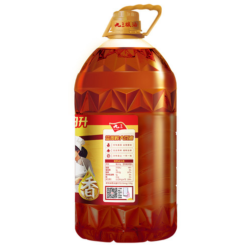 九三厨娘非转基因笨榨大豆油5.43L【kl】