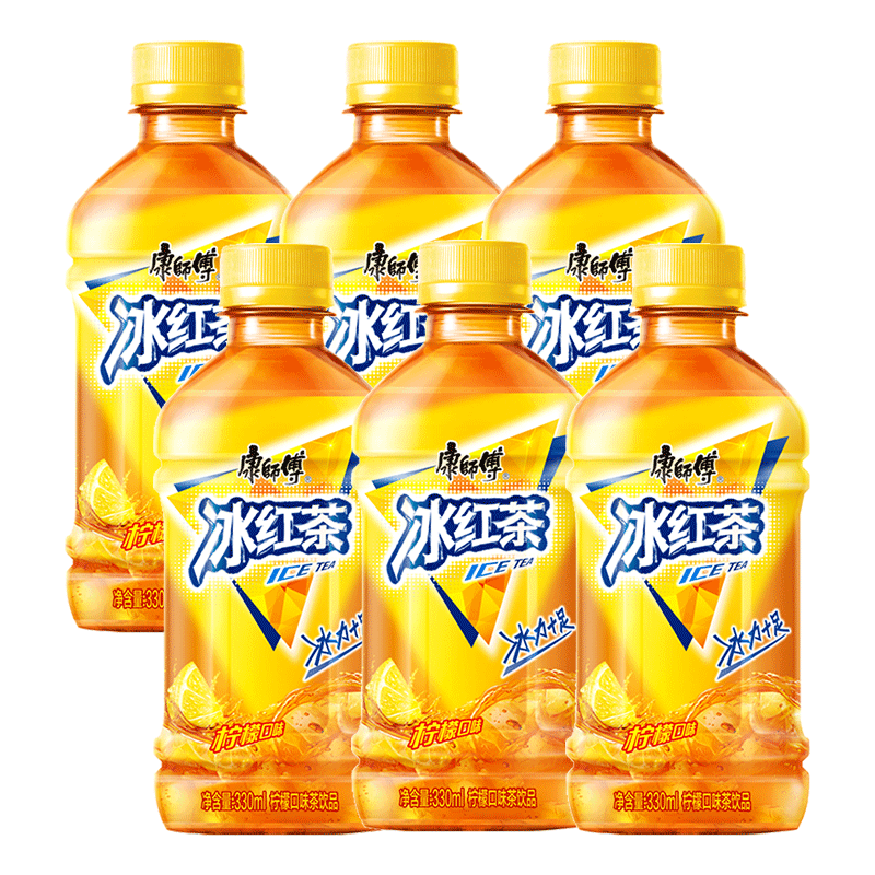康师傅冰红茶 330ml*6小瓶饮料冰红茶饮品夏季饮料 y