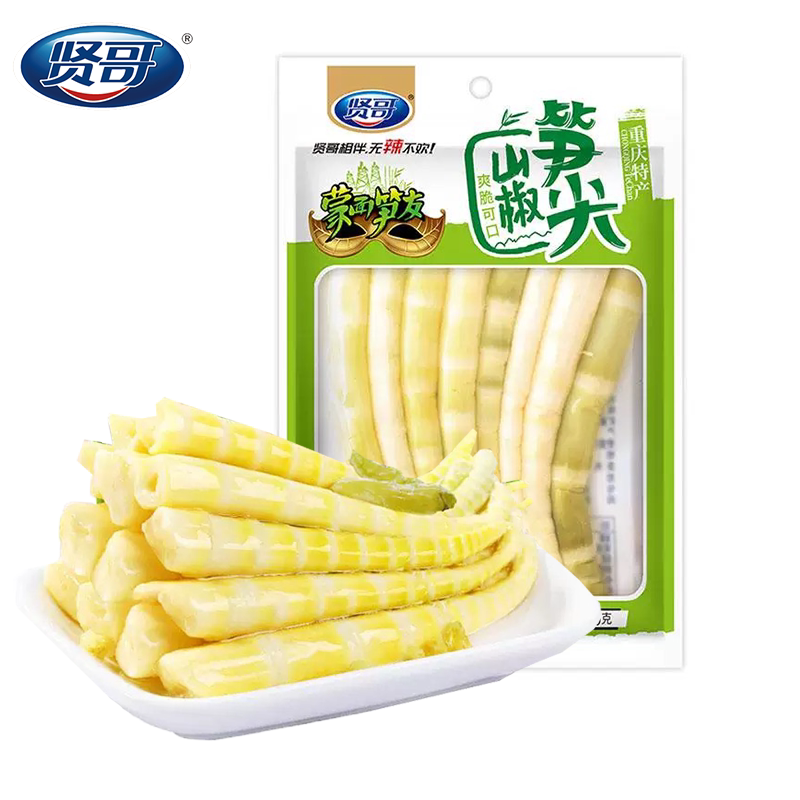 贤哥笋尖 70g*5袋 泡椒味-z图片