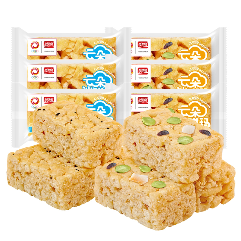 【消消乐】盼盼云朵沙琪玛口味随机 约23g*6包