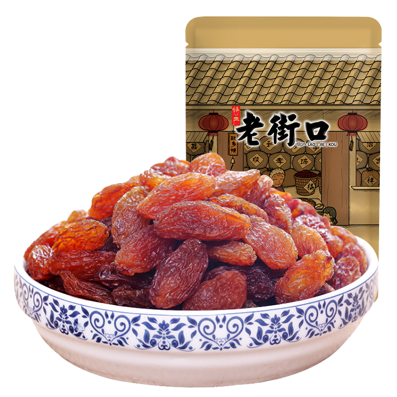【斗地主】老街口香妃红葡萄干250g