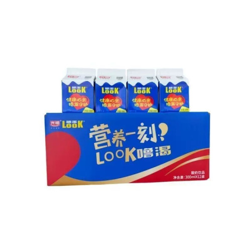 光明LOOK噜渴酸奶饮品 300ml*4盒/6盒/8盒 原味