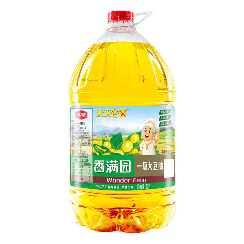 香满园一级大豆油转基因 10L*2桶【kl】