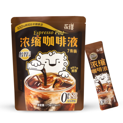 永璞浓缩咖啡液 醇厚/ 黑巧/平衡 25g*7条-TJB