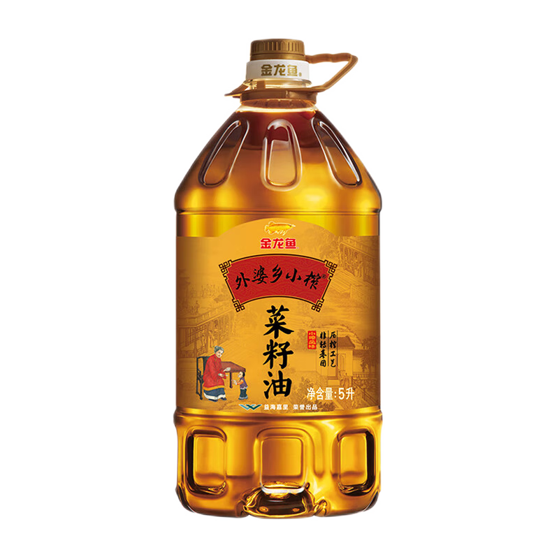 金龙鱼外婆乡小榨经典菜籽油5L