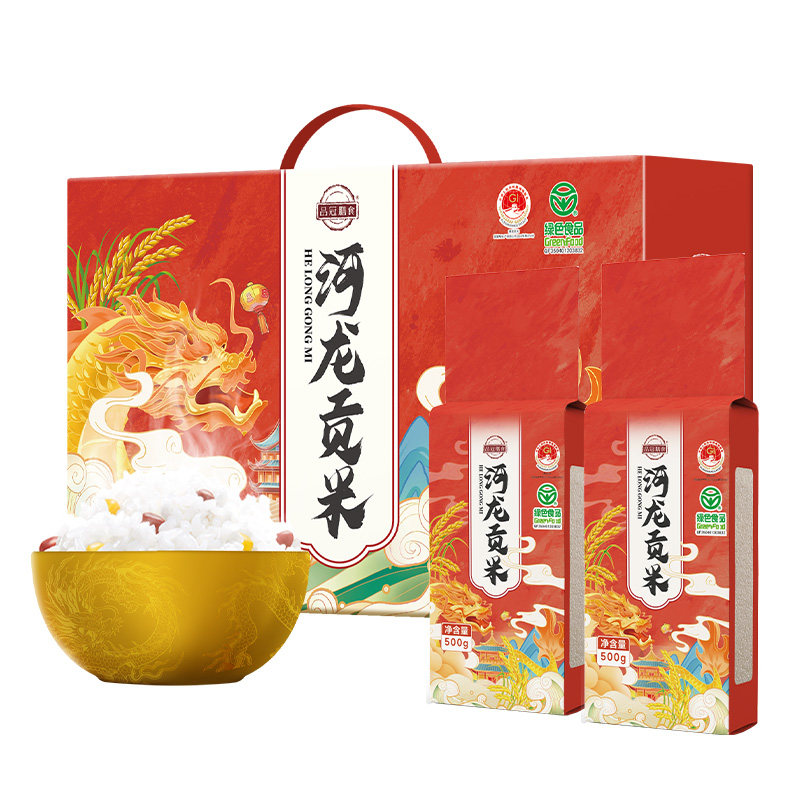 品冠膳食 河龙贡米 500g*5包【qyg】