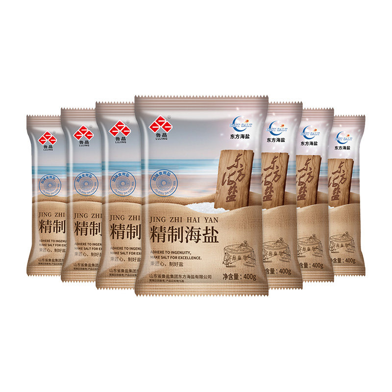 鲁晶 东方海盐 精制海盐400g*7袋-y