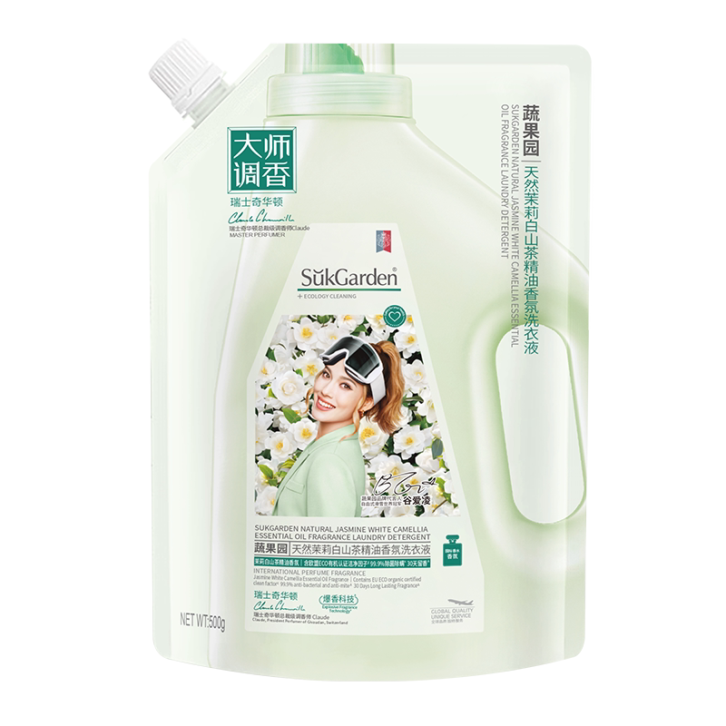 蔬果园洗衣液500g*1袋补充装