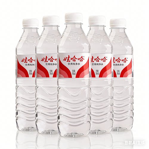 娃哈哈饮用纯净水596ml*5瓶