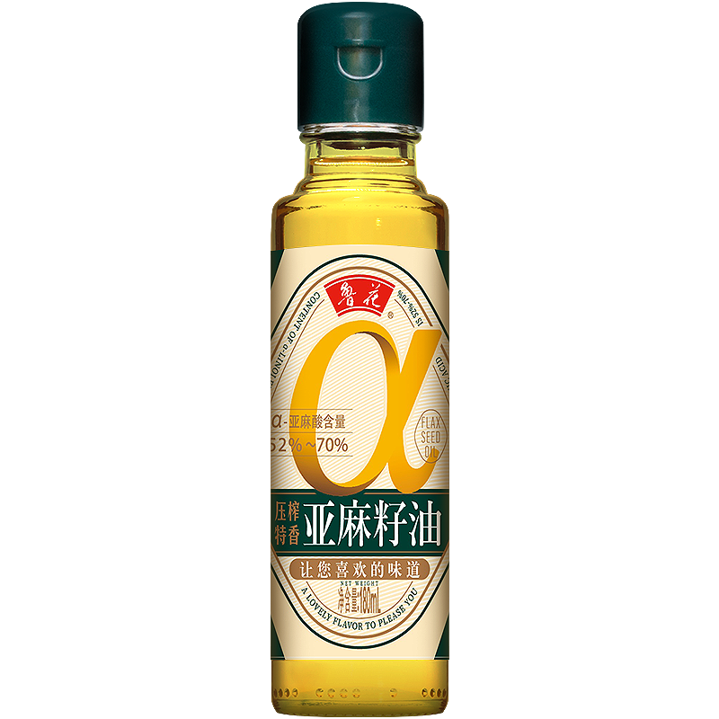 鲁花压榨特香亚麻籽油180ml【kl】,粮油调味/速食/干货/烘焙,亚麻籽油,淘宝优惠券,粉丝福利购,淘宝优惠卷