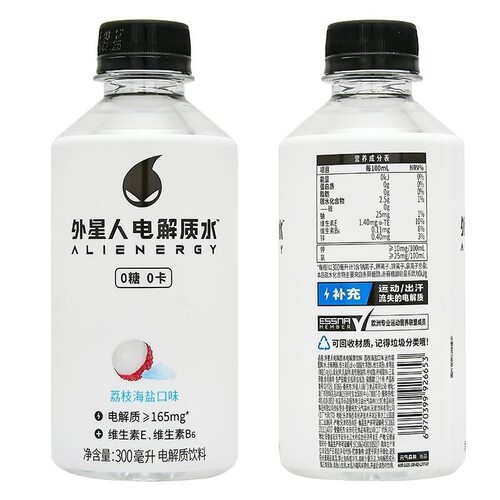 元气森林外星人 300ml*6瓶 荔枝海盐味 青柠味 -BY