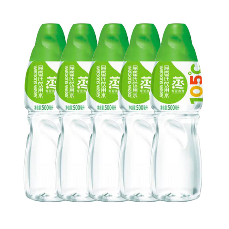 屈臣氏 蒸馏水 蒸馏水500ml*5瓶【qyg】