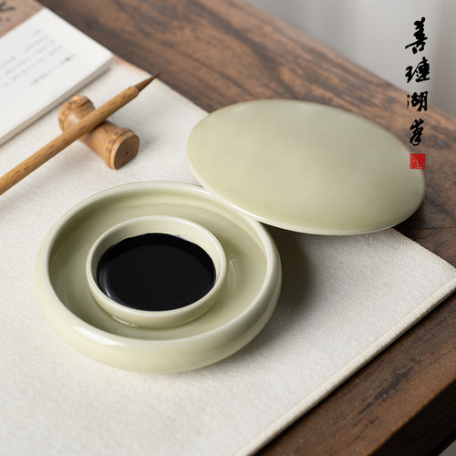 善琏湖笔文房四宝火锅砚台