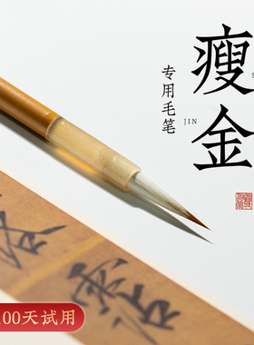 善琏湖笔毛笔湖笔瘦金体笔初学者专用套装兼毫国画小楷狼毫勾线笔软笔字帖专业书法细工笔画文房四宝临摹入门