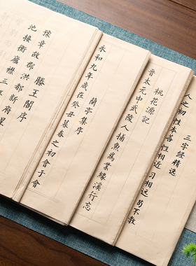 善琏湖笔国学小楷毛笔临摹字帖毛笔字半生熟兰亭序滕王阁序成人软笔练习纸初学者入门套装楷书静心练字帖
