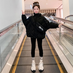女童羽绒服冬季2023新款洋气儿童装冬装加厚90白鸭绒女孩外套冬款