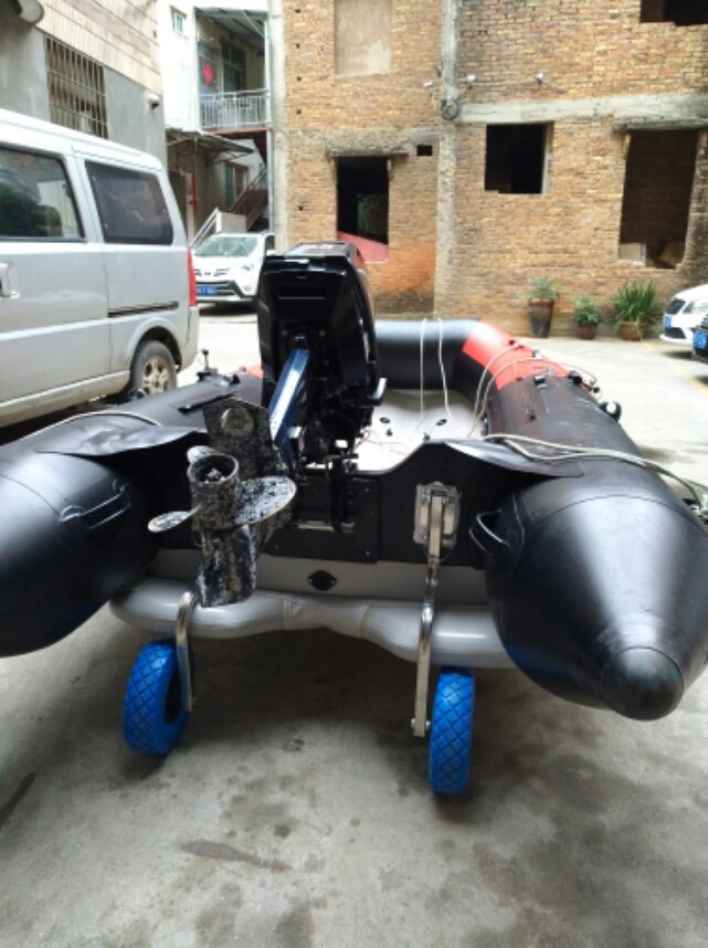 vib船专用橡皮艇简易小拖轮/拖行艉轮/钓鱼船/充气船简易小拖车