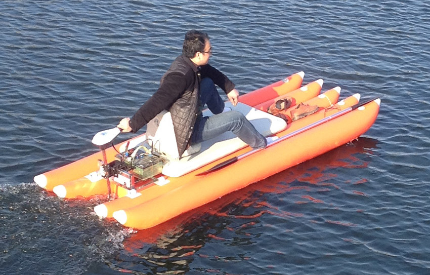 充气浮排船/充气竹排船/路亚艇/筏钓平台钓鱼船/浮式竹排/橡皮艇