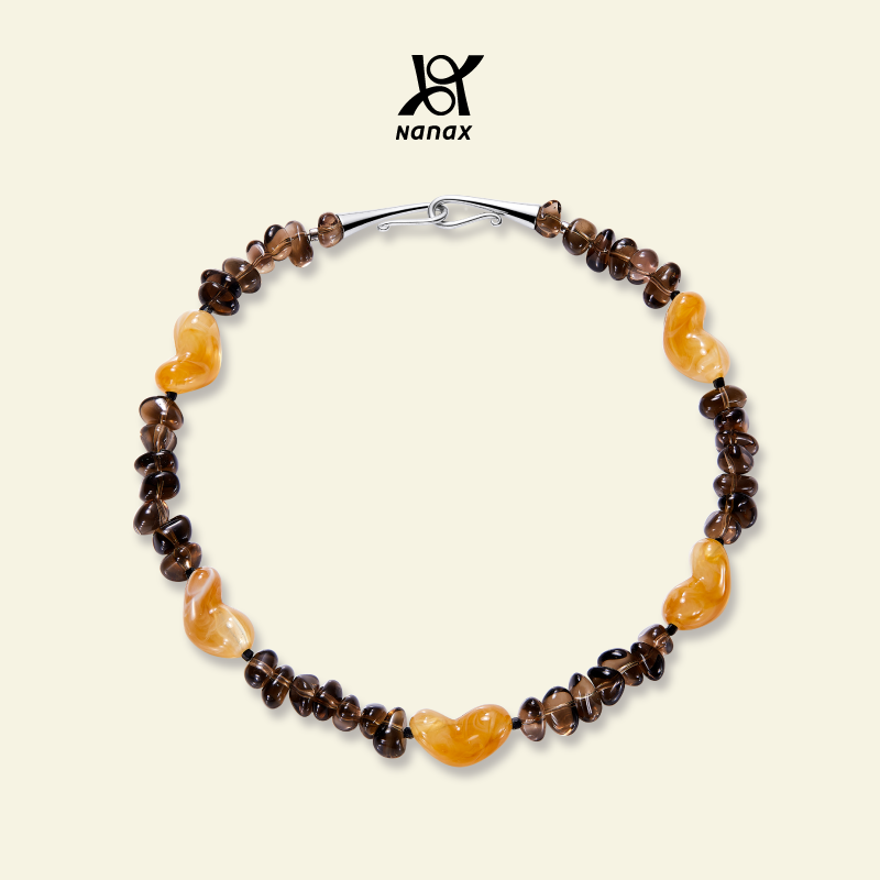 NanaX 焦糖爱心项链女2024新款饰品项圈吊坠高级感轻奢小众锁骨链