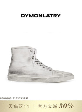 DYMONLATYR帆布鞋高帮板鞋系带