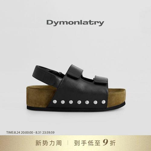 DYMONLATRY铆钉装饰厚底凉鞋