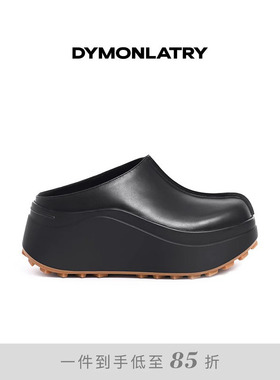 DYMONLATRY 2025新款女士外穿拖鞋 运动厚底百搭穆勒拖鞋