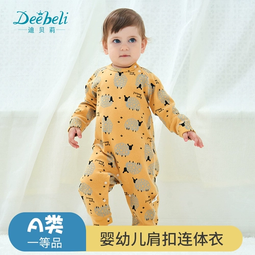 Детская осенняя пижама для новорожденных подходит для мужчин и женщин для девочек, лонгслив, боди, 3-6 мес.