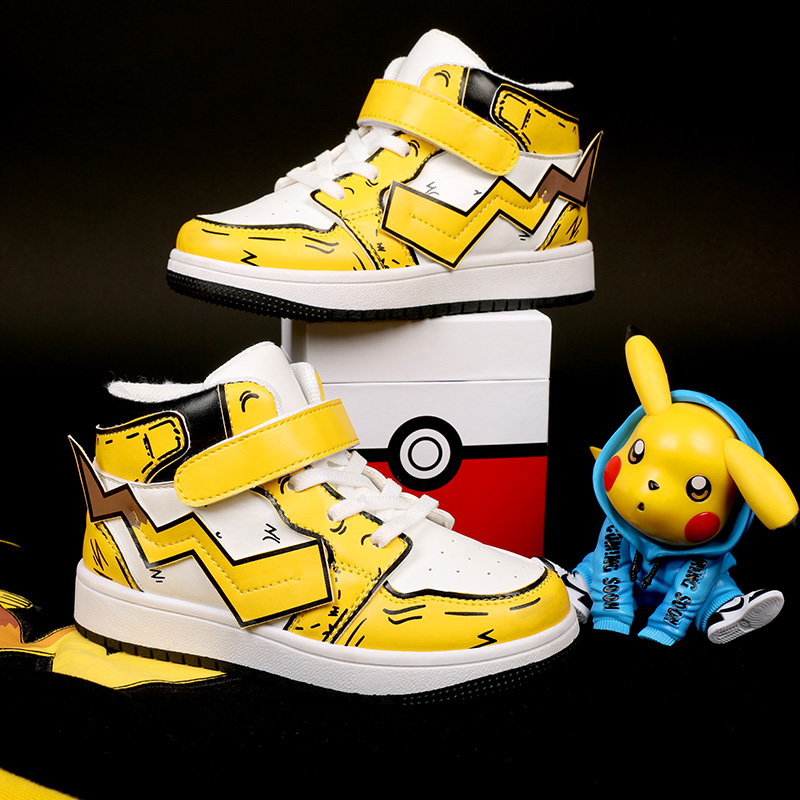皮卡丘空军一号儿童高帮板鞋