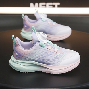 女童运动鞋软底2025新款春夏中大童女孩初中小学生减震轻便跑步鞋