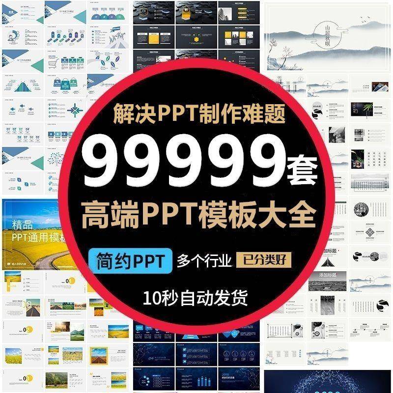 ppt模板大全高级感极简约大气高端工作汇报答辩演讲教学课件素材