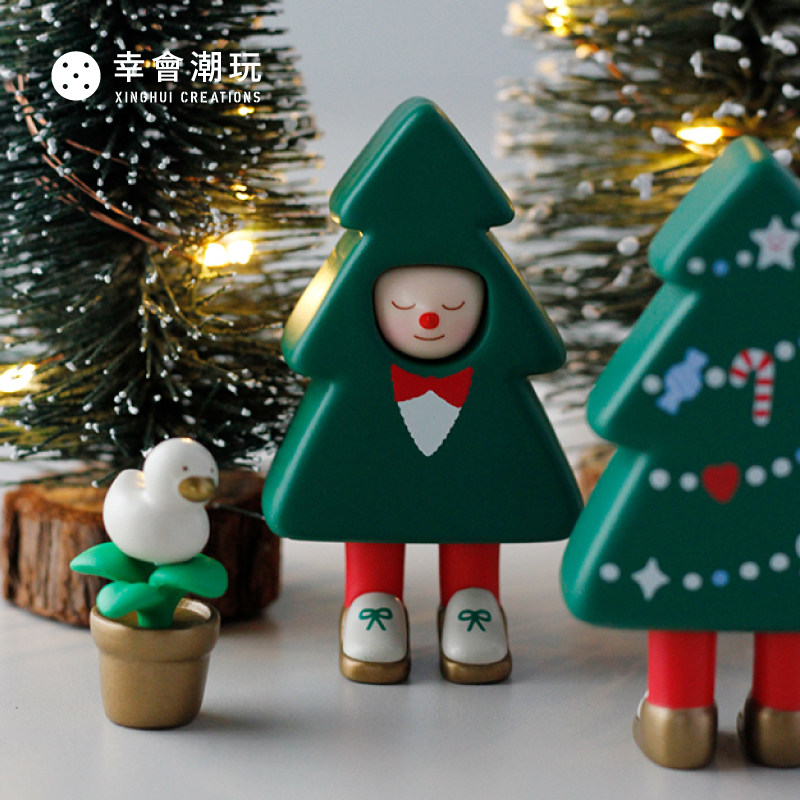 幸会潮玩 CBB-Theater -Holiday tree圣诞树吊卡手办公仔潮流玩具