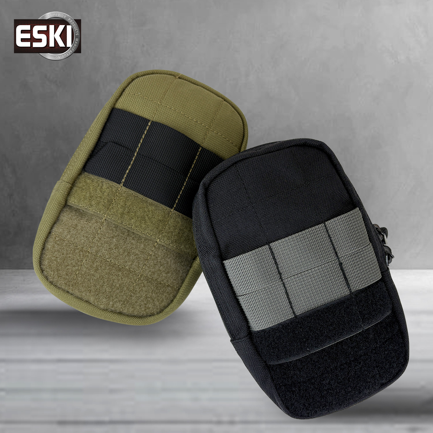 ESKI爱斯战术手机腰包男多功能竖款挂包防泼水实用耐磨手机袋副包