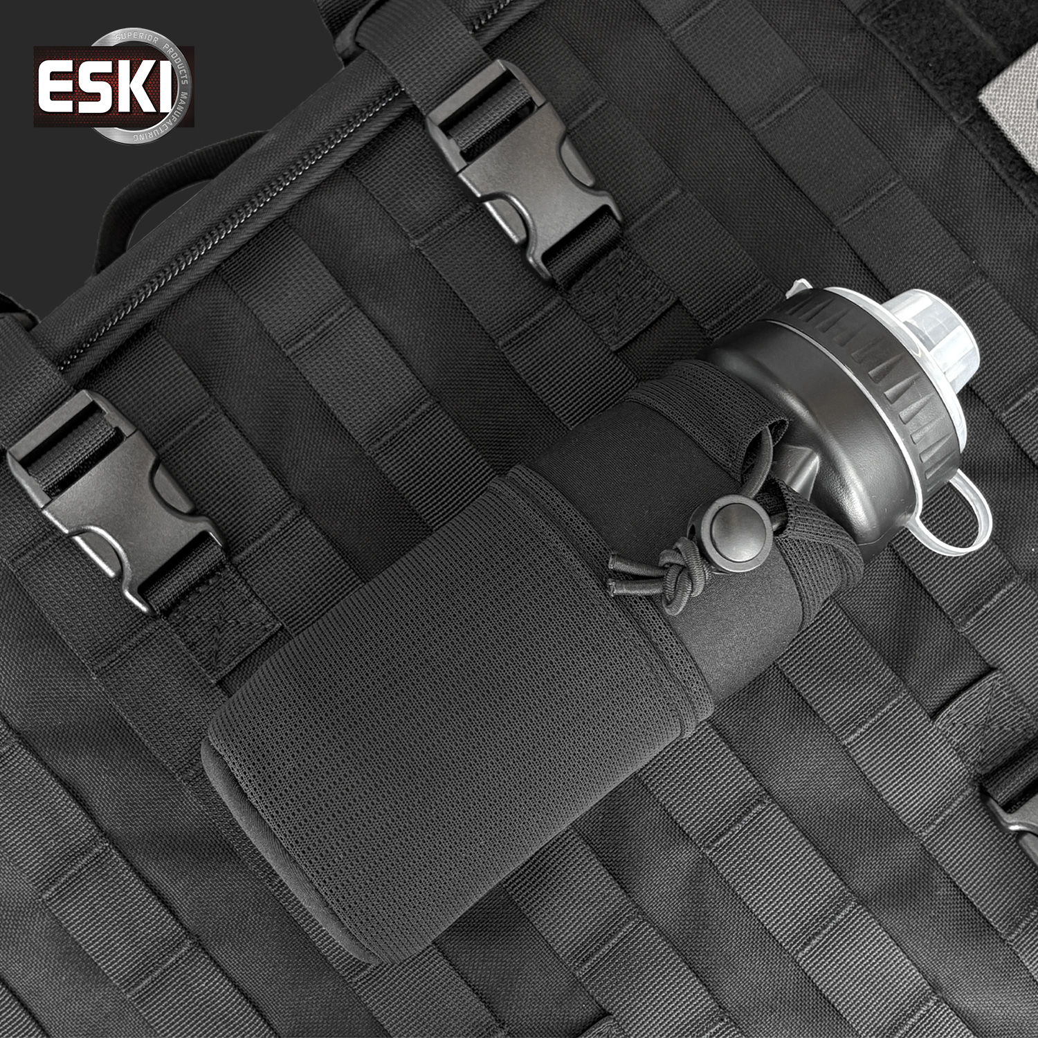 ESKI爱斯户外休闲多功能保温水壶包战术训练旅行外挂便携附件包