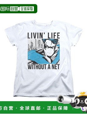 自营 gildan蝙蝠侠无网短袖女式 T 恤/T 恤 - 白色 美国奥莱直发