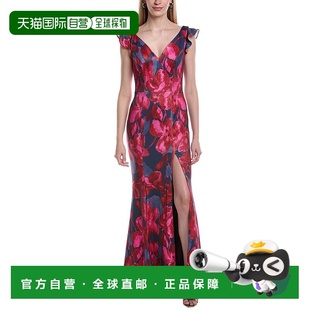 Cap Ruffle Sleeve Gown 美国奥莱直发长裙 自营Rene red Ruiz