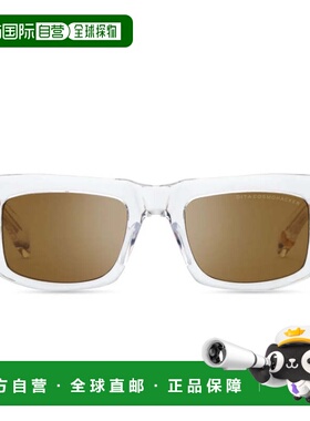 自营ditaCosmohacker Bold Rectangular Sunglasses with Transpa
