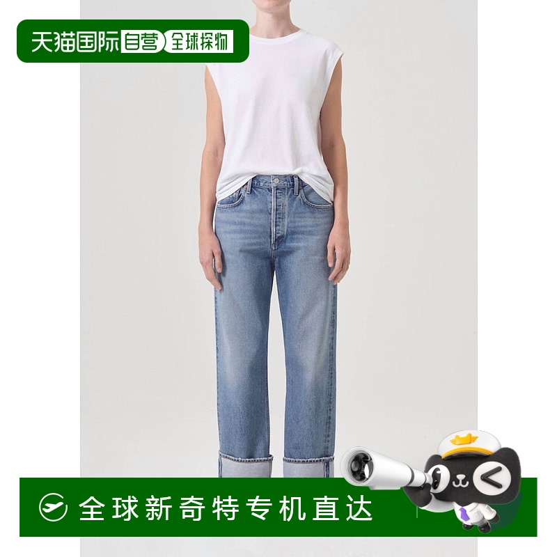 自营 agoldeFran Low Hung直筒牛仔裤的发明 【美国奥莱】直发