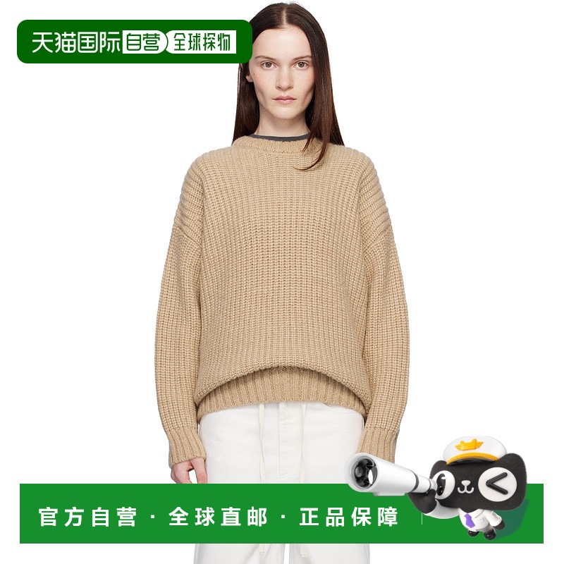 1h可退 香港直邮潮奢 ANINE BING 女士 驼色 Sydney 毛衣 A090277